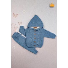 Baby Hola Triko Hırka Içi Velsoft Pantolon Içi Astarlı Kız Erkek Bebek Takım 2805