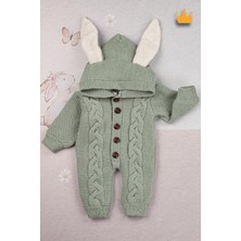 Baby Hola Babyhola Triko Içi Velsoft Kız Erkek Bebek Tavşan Kulaklı Tulum 2800