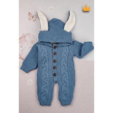 Baby Hola Babyhola Triko Içi Velsoft Kız Erkek Bebek Tavşan Kulaklı Tulum 2800