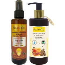 Naturix Kakao & Havuç Yağı Spf 15 Yoğun Bronzlaştırıcı Yağ 200 ml + Propolis & Bal Özlü 250 ml Bakım Kremi