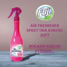 6 Adet Neon Air Oda Kalıcı Parfümü Soft Kokular Oda Spreyi 400 ml Hafif Pembe Çiçekler Oda Kokusu