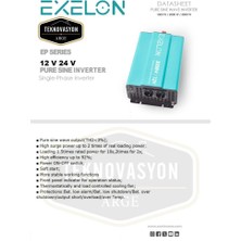 Teknovayon Arge Exelon 24 V 3000W Tamsinüs Inverter