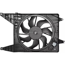 Fan Radyatör Logan 04-12 / Sandero 08-13 / 1.2 16V-1.4-1.5 Dcı-1.6 Davlumbazlı Rezistanslı (Oem No: 6001550562)
