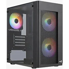 Aerocool-AE HEXFR 500 Hexform 500W 3x120mm FRGB USB 3.0 Mini Tower Kasa