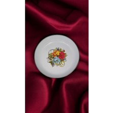 Emaye Muhallebi Yemek Kahvaltı Tabak 18 cm Desenli  Kase , Çukur Tabak, Salata Tabak, Cips Tabak