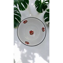 Emaye Hamur Legeni Salata Köfte Kısır Karıştırma Kabı Derin Tabak 32 cm