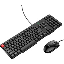 GM16 Kablolu Klavye ve Mouse Set Türkçe Siyah - Premium Product