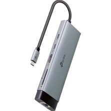 Tp-Link UH9120C, 4K 60Hz Hdmı, Gigabit RJ45 Port, 100W Hızlı Şarj, Sd ve Microsd Kart Yuvası, 5gbps Data Transfer Hızı, 9'u Bir Arada Usb-C Hub