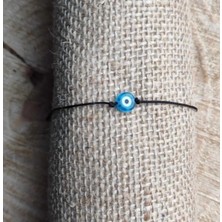 Atelier Çağla Siyah Ipli Nazar Boncuklu Şans Bilekliği