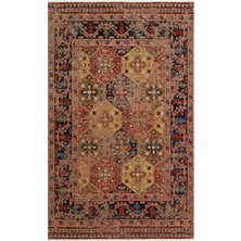 Eko Halı Anadolu Kılım And 01 Multy Anadolu Antik Desenli Yıkanabilir Kaymaz Tabanlı Etnik Kilim