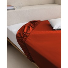 Madame Coco Manon King Size Plus %100 Pamuk Ranforce Lastikli Çarşaf - Turuncu