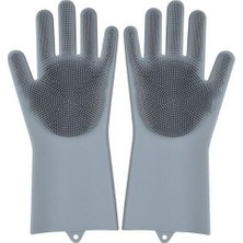 Sihirli Isıya Dayanıklı Silikon Çok Amaçlı Bulaşık Eldiven Fırçası Magic Gloves