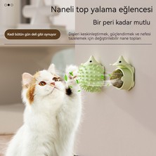 Yummy Kedi Oyuncağı Kirpi Gıdıklayıcı Diş Çıkarma Yalama Kedi Nanesi Top Oyuncak (Yurt Dışından)