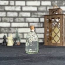 100 ml Şeffaf Cam Şişe Vazo Mantar Tıpalı
