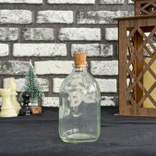 100 ml Şeffaf Cam Şişe Vazo Mantar Tıpalı