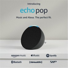 Amazon Echo Pop - Tam Ses Kompakt Akıllı Hoparlör - Siyah