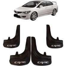 Heda Tex Honda Civic 2007-2012 Cıvıc Yazılı 4'Lü Tozluk Çamurluk Paçalık