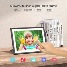 Arzopa Dijital Fotoğraf Çerçevesi 10.1 Inc Wifi 32GB 1280X800 IPS Ekran