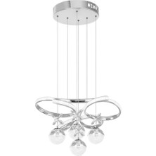 Eray Aydınlatma 9278-50 Kr 4 Toplu Krom Led Avize(Beyaz Işık -Sarı Işık - Gün Işığı)