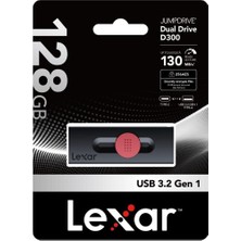 Lexar 128GB USB Typec D300 100MB/S Usb3.2 Flash Bellek