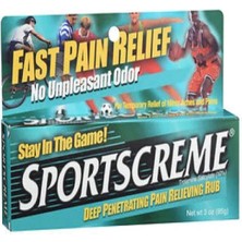 Sportscreme Deep Penetrating Pain Relieving Rub 3oz