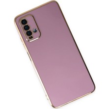 Newface Xiaomi Redmi 9t Kılıf Volet Silikon - Mor 13