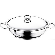 Evimsaray Asude Çelik Kısa Tencere 34 x 10 cm  10 lt