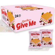 Rosso Bianco Give Me Çilek Kaplamalı Kare Gofret 30GR.*24ADET