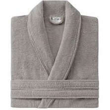 Yataş Essentials Yüksek Su Emici %100 Pamuk Penye Dokulu Bornoz - Gri