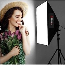 Deyatech Softbox 50X70CM Paraflaş 4 Duylu Ikili Set Sürekli Işık 200CM Adaptörlü