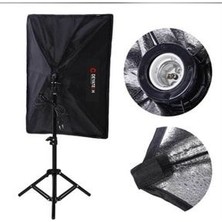 Deyatech Softbox 50X70CM Paraflaş 4 Duylu Ikili Set Sürekli Işık 200CM Adaptörlü