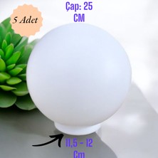 5 Adet 25'lik Karpuz, Birinci Kalite Pvc Glop, Bahçe Aplikleri Yedek Parçası, 25 cm Çapında Pvc Küre
