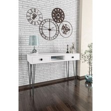 Wood House-Ela Dresuar-Beyaz Beyaz