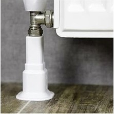 Partiasya Beyaz Petek Radyatör Ayarlı Boru Gizleme Ayağı 14 cm 20 cm 6 cm Ayar