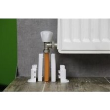 Partiasya Beyaz Petek Radyatör Ayarlı Boru Gizleme Ayağı 14 cm 20 cm 6 cm Ayar
