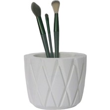 Evenei Makyaj Fırçalığı Düzenleyici Gümüş Eskitme Renk Model 18