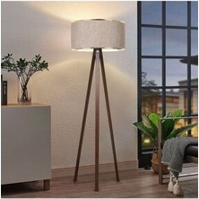 Homing Gold Kumbeji Kumaş Lambader MDF Ayaklı Şık Tasarım