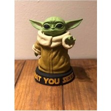 3D Layer Craft Baby Yoda Figür 10 cm Boyalı