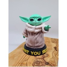 3D Layer Craft Baby Yoda Figür 10 cm Boyalı