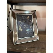 Aynalı Çerçeve, Gümüş Aynalı Fotoğraf Çerçevesi, Cam Çerçeve 15X21CM
