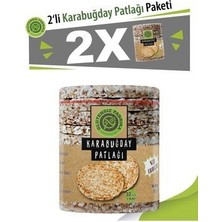 Glutensiz Fabrika Karabuğday Patlağı 2 Paket 176 gr Sağlıklı Atıştırmalık