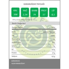 Glutensiz Fabrika Karabuğday Patlağı 2 Paket 176 gr Sağlıklı Atıştırmalık