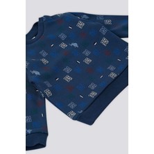 U.S. Polo Assn. Koyu İndigo Bisiklet Yaka Bebek 2'li Takım