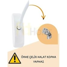 Çelik Halatlı Cam Kilidi Pvc Pimapen Anahtarlı Hırsız Kilidi Bebek Çocuk Emniyet Kilidi