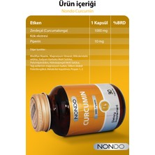 Nondo Curcumin Zerdaçal Ekstresi 30 Kapsül (Kurkumin, Piperin)