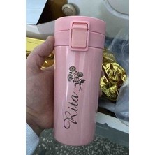 NRD Life Yılbaşı Hediyesi Yeni Yıla Özel Hediyelik Termos Kişiye Özel İsim Baskılı Çelik 380 ml Termos Mug