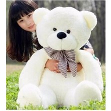 Sole Oyuncak 80 cm Papyonlu Peluş Ayıcık- Ithal Kumaş - Premium Koleksiyon Hediyelik Ayı (% 100 Yerli)