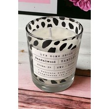 Benekli Oval Bardak Mum Vanilyalı