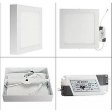 Lux Home Büyük Boy 24W Modern Tavana Sıfır Kare Plafonyer LED Avize Panel Light 6500K Cold White