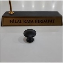 Rform Mat Siyah Düz Kulp 25MM Çap Tek Vidalı